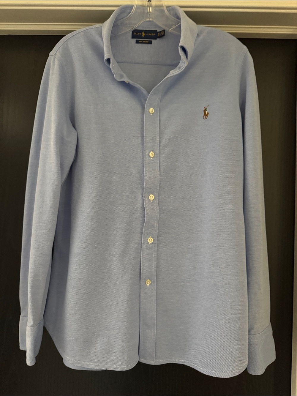 Ralph Lauren Knit Oxford Shirt Blue XL